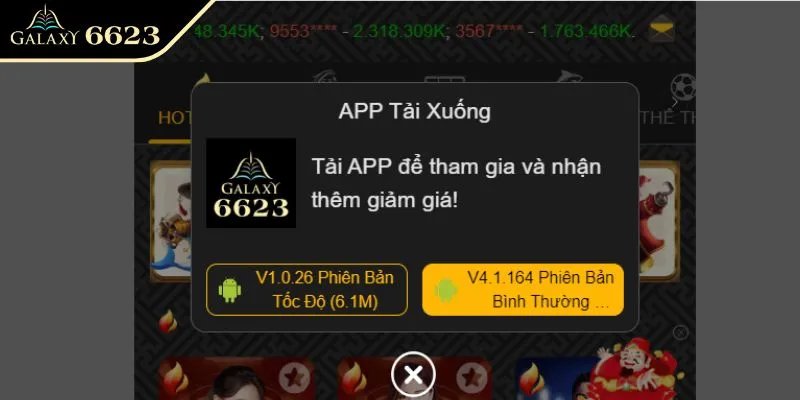 Hướng dẫn tải app 6623 về Android và iOS nhanh chóng