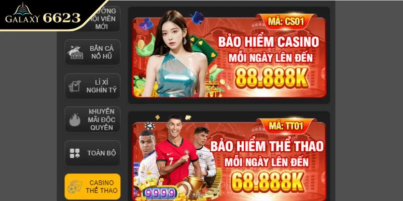 Ưu đãi dành riêng cho Casino – Thể Thao